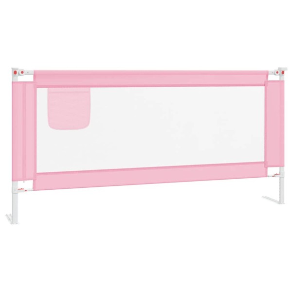 Barandilla de seguridad cama de niño rosa tela 190x25 cm Barandilla de seguridad cama de niño rosa tela 190x25 cm