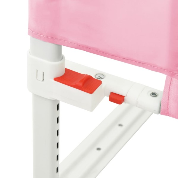 Barandilla de seguridad cama de niño rosa tela 190x25 cm Barandilla de seguridad cama de niño rosa tela 190x25 cm