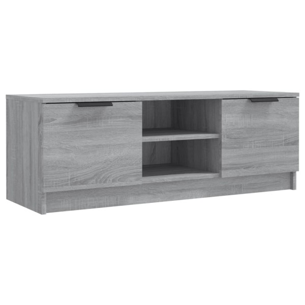 Mueble de TV madera contrachapada gris Sonoma 102x35x36,5 cm Mueble de TV madera contrachapada gris Sonoma 102x35x36,5 cm