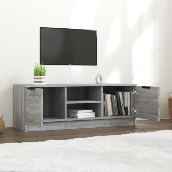 Mueble de TV madera contrachapada gris Sonoma 102x35x36,5 cm Mueble de TV madera contrachapada gris Sonoma 102x35x36,5 cm