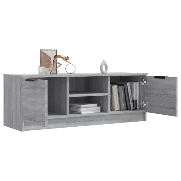 Mueble de TV madera contrachapada gris Sonoma 102x35x36,5 cm Mueble de TV madera contrachapada gris Sonoma 102x35x36,5 cm