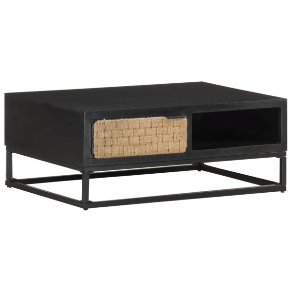 Mesa de centro de madera maciza de mango 90x60x35 cm Mesa de centro de madera maciza de mango 90x60x35 cm