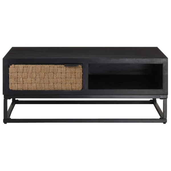 Mesa de centro de madera maciza de mango 90x60x35 cm Mesa de centro de madera maciza de mango 90x60x35 cm