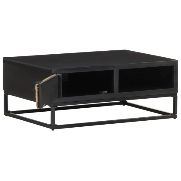 Mesa de centro de madera maciza de mango 90x60x35 cm Mesa de centro de madera maciza de mango 90x60x35 cm