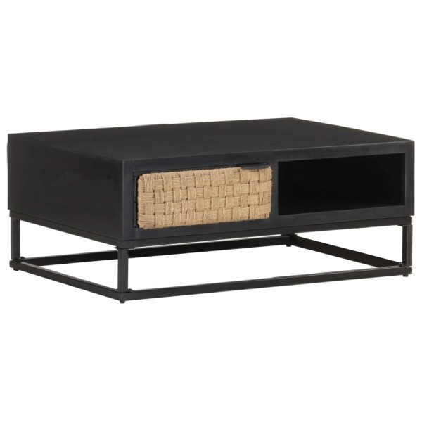Mesa de centro de madera maciza de mango 90x60x35 cm Mesa de centro de madera maciza de mango 90x60x35 cm