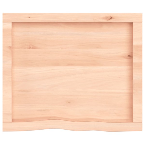 Estante de pared madera maciza roble sin tratar 60x50x(2-4) cm Estante de pared madera maciza roble sin tratar 60x50x(2-4) cm