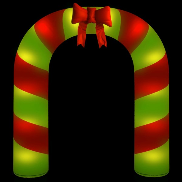 Puerta de arco inflable de Navidad con LED 270 cm