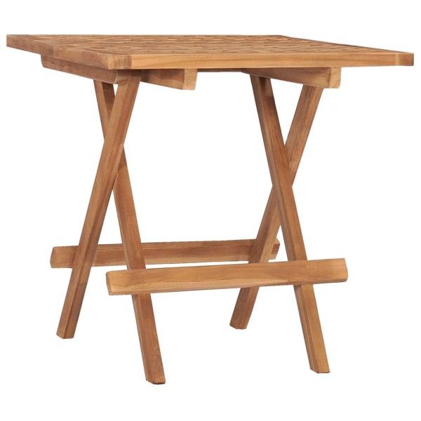 Set de comedor de jardín plegable 3 pzas madera maciza de teca Set de comedor de jardín plegable 3 pzas madera maciza de teca