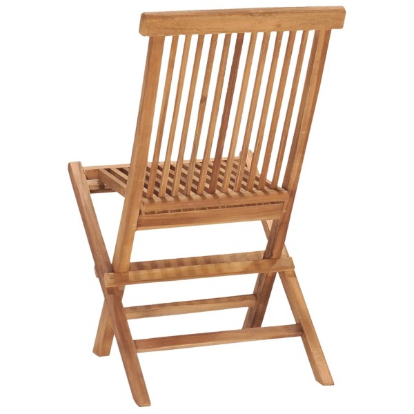 Set de comedor de jardín plegable 3 pzas madera maciza de teca Set de comedor de jardín plegable 3 pzas madera maciza de teca