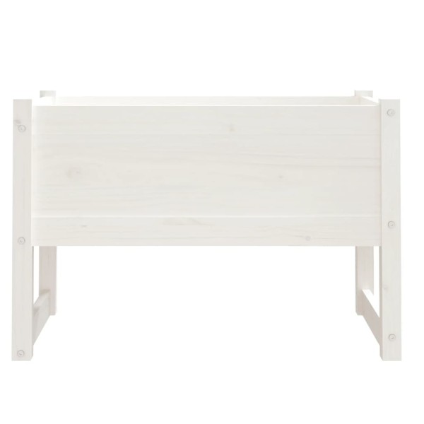 Jardinera madera maciza de pino blanco 78x40x52 cm Jardinera madera maciza de pino blanco 78x40x52 cm