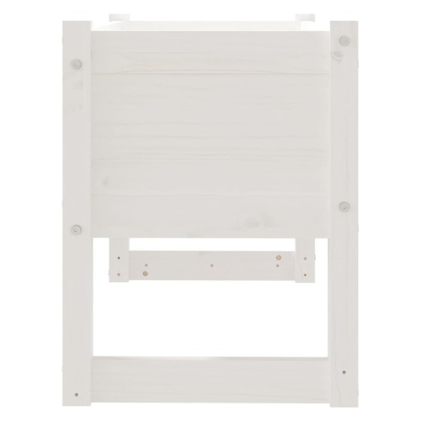 Jardinera madera maciza de pino blanco 78x40x52 cm Jardinera madera maciza de pino blanco 78x40x52 cm