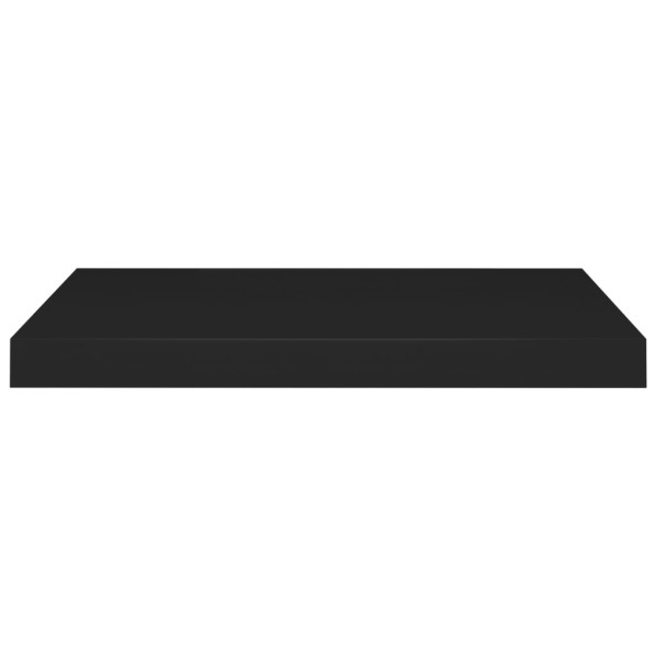 Estante flotante de pared 4 uds MDF negro 60x23,5x3,8 cm Estante flotante de pared 4 uds MDF negro 60x23,5x3,8 cm