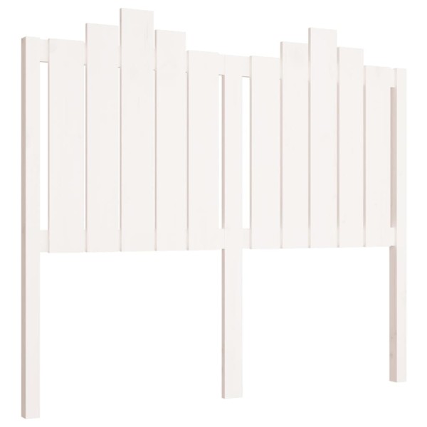 Cabecero de cama madera maciza de pino blanco 126x4x110 cm Cabecero de cama madera maciza de pino blanco 126x4x110 cm