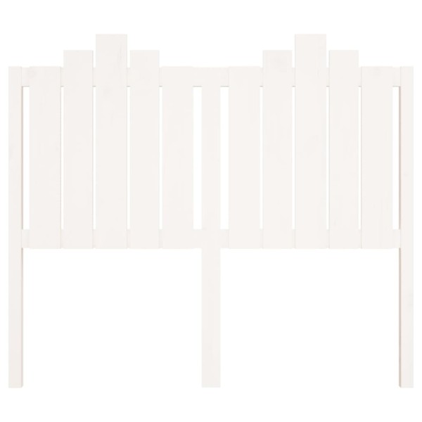Cabecero de cama madera maciza de pino blanco 126x4x110 cm Cabecero de cama madera maciza de pino blanco 126x4x110 cm