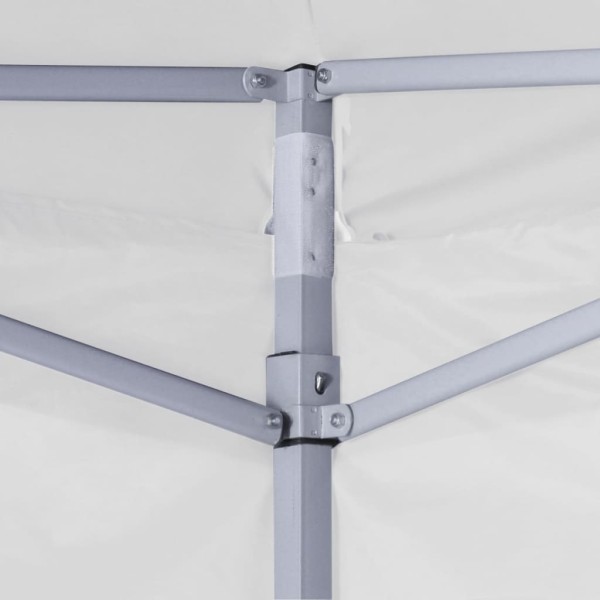 Carpa plegable profesional con 4 paredes acero blanco 2x2 m Carpa plegable profesional con 4 paredes acero blanco 2x2 m