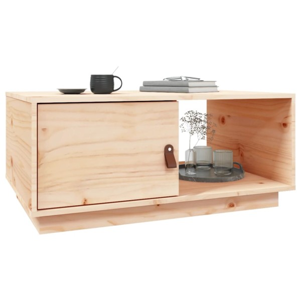 Mesa de centro de madera maciza de pino 80x50x35,5 cm Mesa de centro de madera maciza de pino 80x50x35,5 cm
