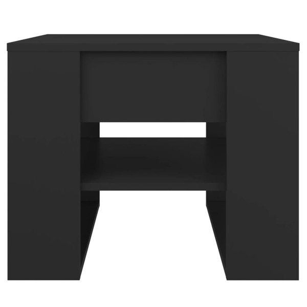 Mesa de centro madera contrachapada negro 55,5x55x45 cm Mesa de centro madera contrachapada negro 55,5x55x45 cm