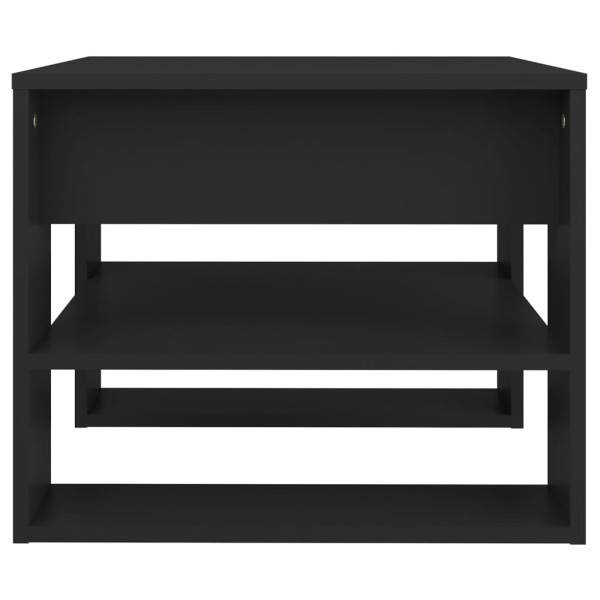 Mesa de centro madera contrachapada negro 55,5x55x45 cm Mesa de centro madera contrachapada negro 55,5x55x45 cm