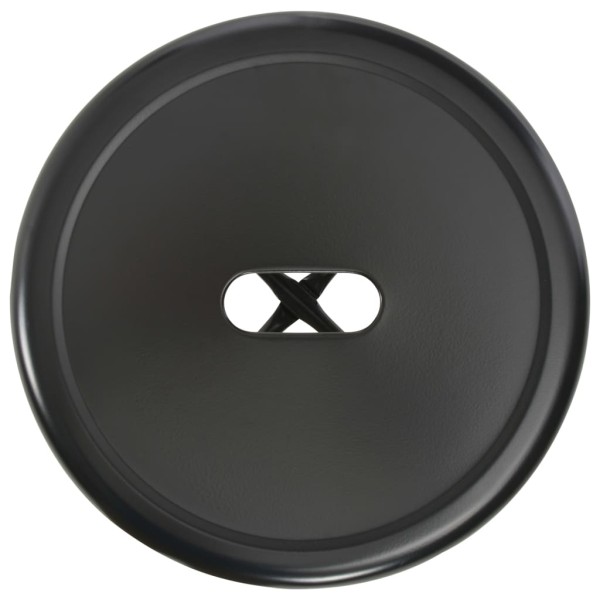 Taburetes de cocina 2 unidades de acero negro Taburetes de cocina 2 unidades de acero negro