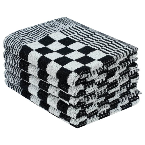 Juego de paños 20 unidades algodón negro y blanco Juego de paños 20 unidades algodón negro y blanco
