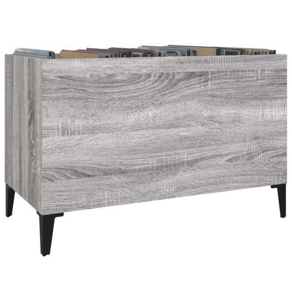Mueble discos madera contrachapada gris sonoma 74,5x38x48 cm Mueble discos madera contrachapada gris sonoma 74,5x38x48 cm