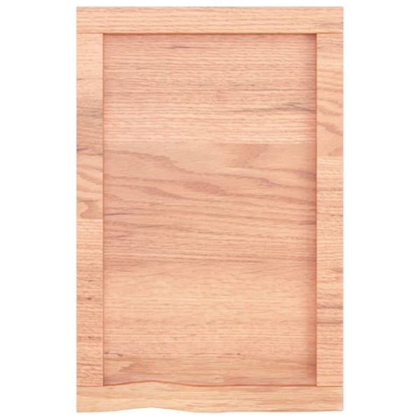 Estante pared madera roble tratada marrón claro 40x60x(2-6) cm