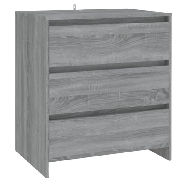 Aparador de madera contrachapada gris Sonoma 70x41x75 cm Aparador de madera contrachapada gris Sonoma 70x41x75 cm