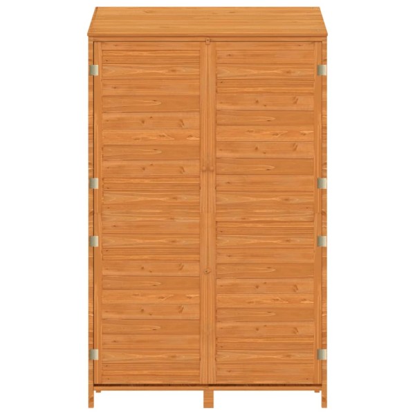 Cobertizo de jardín madera maciza abeto marrón 102x52x174,5cm Cobertizo de jardín madera maciza abeto marrón 102x52x174,5cm