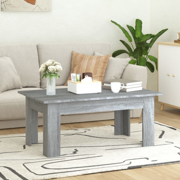 Mesa de centro de madera contrachapada gris Sonoma 100x60x42 cm Mesa de centro de madera contrachapada gris Sonoma 100x60x42 cm