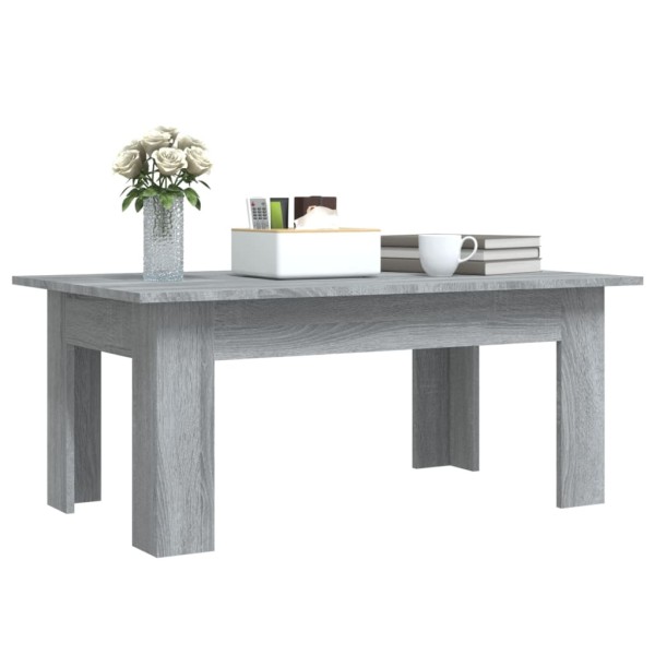 Mesa de centro de madera contrachapada gris Sonoma 100x60x42 cm Mesa de centro de madera contrachapada gris Sonoma 100x60x42 cm