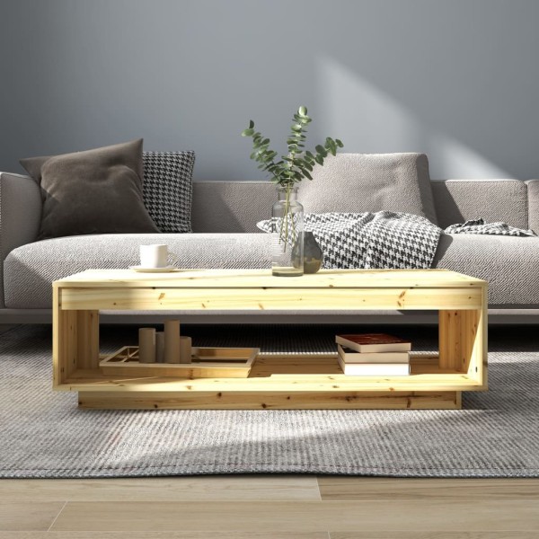 Mesa de centro de madera maciza de abeto 110x50x33,5 cm Mesa de centro de madera maciza de abeto 110x50x33,5 cm