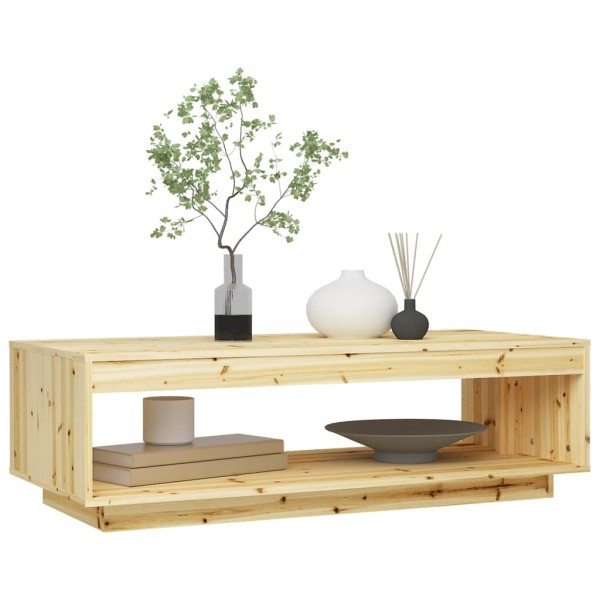 Mesa de centro de madera maciza de abeto 110x50x33,5 cm Mesa de centro de madera maciza de abeto 110x50x33,5 cm