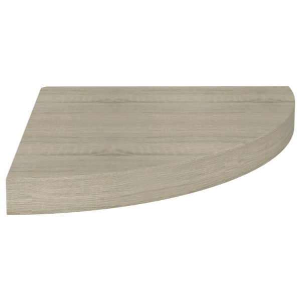 Estantes flotantes de esquina 4 uds MDF roble 35x35x3,8 cm Estantes flotantes de esquina 4 uds MDF roble 35x35x3,8 cm