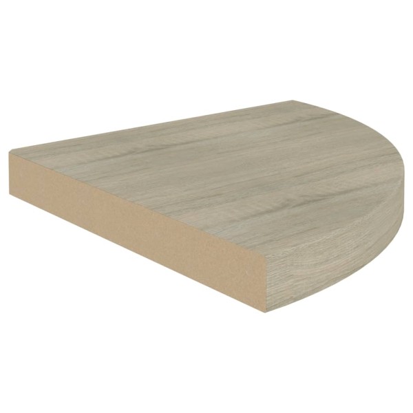 Estantes flotantes de esquina 4 uds MDF roble 35x35x3,8 cm Estantes flotantes de esquina 4 uds MDF roble 35x35x3,8 cm