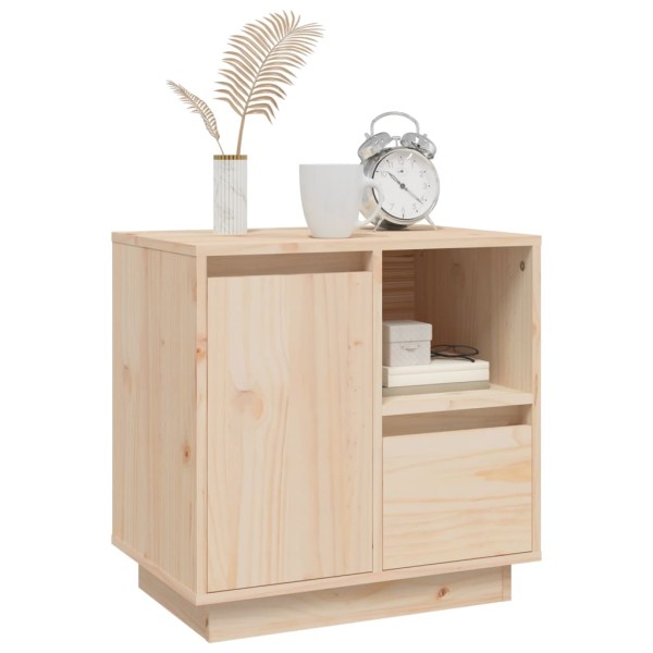 Mesitas de noche 2 uds madera maciza de pino 50x34x50 cm Mesitas de noche 2 uds madera maciza de pino 50x34x50 cm