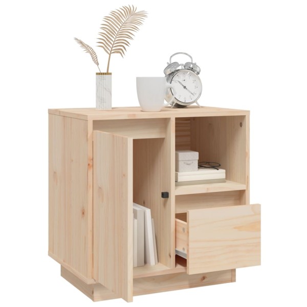 Mesitas de noche 2 uds madera maciza de pino 50x34x50 cm Mesitas de noche 2 uds madera maciza de pino 50x34x50 cm