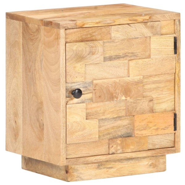 Mesita de noche de madera maciza de mango 40x30x45 cm