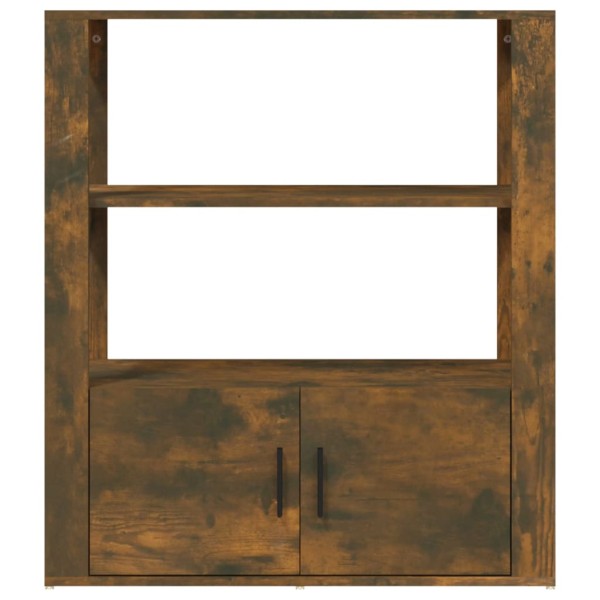 Aparador madera contrachapada color roble ahumado 80x30x90 cm Aparador madera contrachapada color roble ahumado 80x30x90 cm