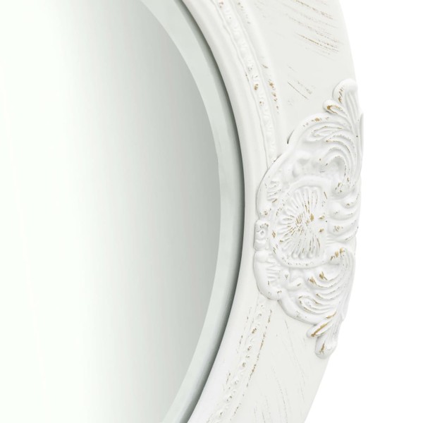 Espejo de pared estilo barroco blanco 50 cm Espejo de pared estilo barroco blanco 50 cm