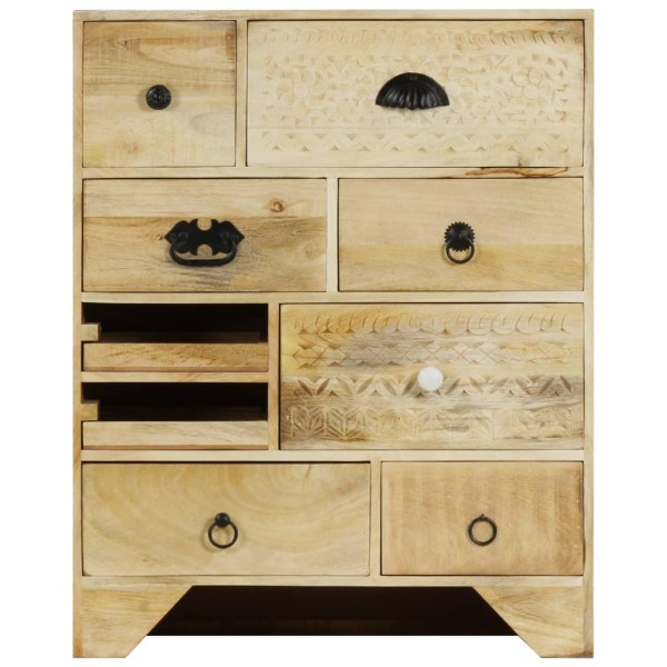 Mueble con cajones 60x30x75 cm madera maciza de mango Mueble con cajones 60x30x75 cm madera maciza de mango