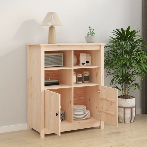 Aparador de madera maciza de pino 83x41,5x100 cm Aparador de madera maciza de pino 83x41,5x100 cm
