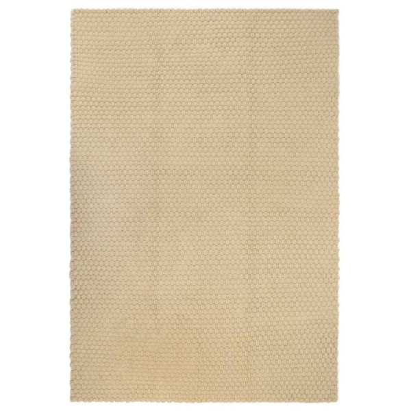 Alfombra rectangular algodón natural 80x160 cm Alfombra rectangular algodón natural 80x160 cm