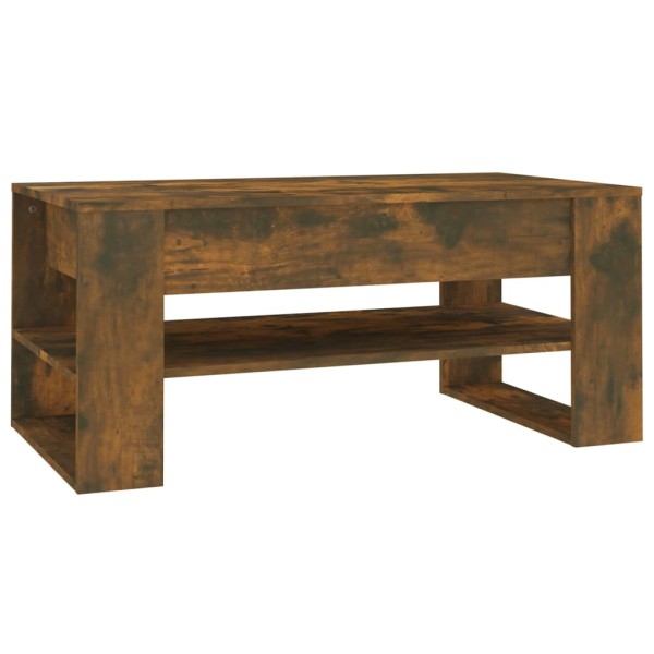 Mesa de centro madera contrachapada roble ahumado 102x55x45 cm Mesa de centro madera contrachapada roble ahumado 102x55x45 cm