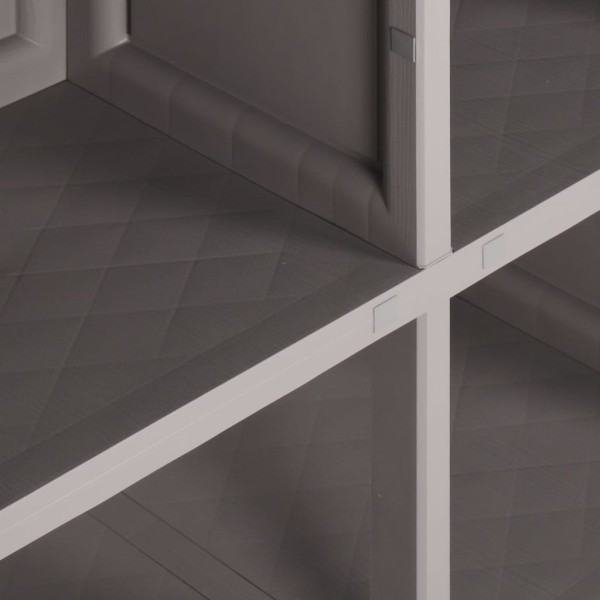 Armario de plástico diseño de madera gris 79x43x125 cm Armario de plástico diseño de madera gris 79x43x125 cm