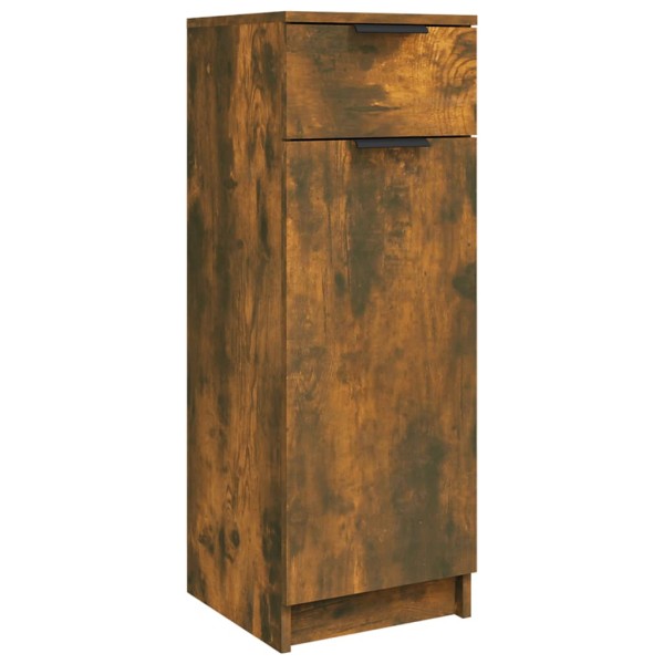 Armario de baño madera contrachapada roble ahumado 32x34x90 cm Armario de baño madera contrachapada roble ahumado 32x34x90 cm