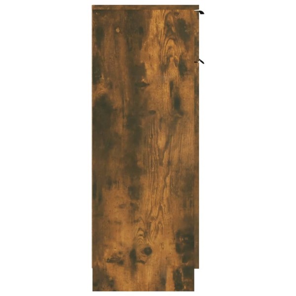 Armario de baño madera contrachapada roble ahumado 32x34x90 cm Armario de baño madera contrachapada roble ahumado 32x34x90 cm