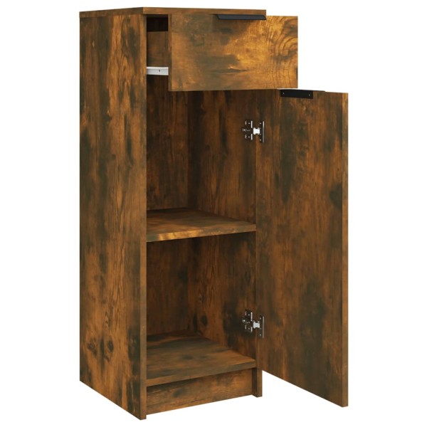 Armario de baño madera contrachapada roble ahumado 32x34x90 cm Armario de baño madera contrachapada roble ahumado 32x34x90 cm