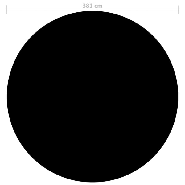 Cubierta de piscina PE negra 381 cm Cubierta de piscina PE negra 381 cm