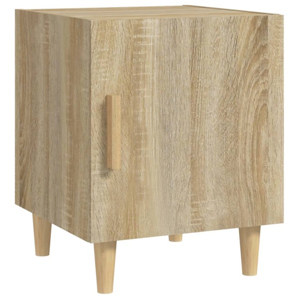 Mesitas de noche 2 uds madera contrachapada color roble Sonoma Mesitas de noche 2 uds madera contrachapada color roble Sonoma