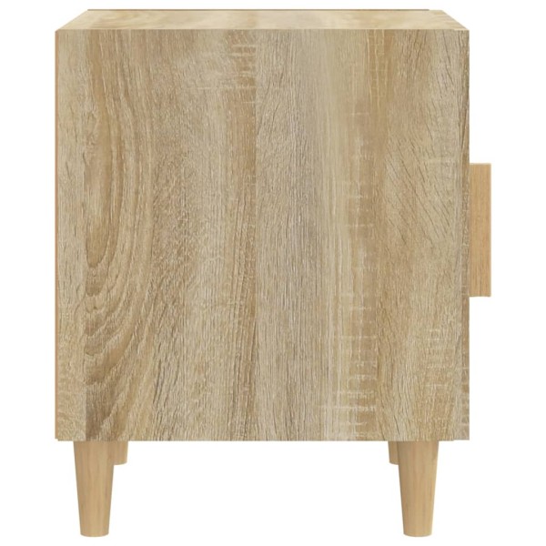 Mesitas de noche 2 uds madera contrachapada color roble Sonoma Mesitas de noche 2 uds madera contrachapada color roble Sonoma